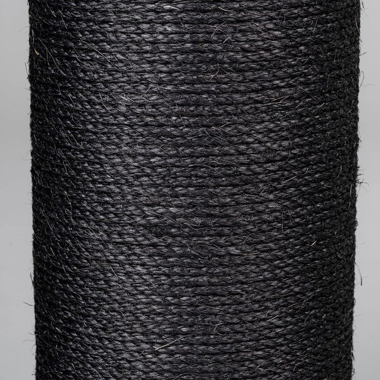 Sisalstamm 50 × 20 cm Ø – M10 – 1 Schraubenloch (Blackline)
