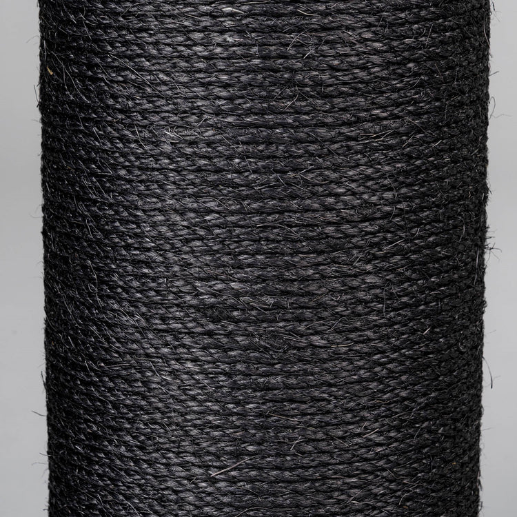 Sisalstamm 50 × 20 cm Ø – M10 – 4 Schraubenlöcher (Blackline)